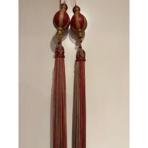 Extra Long Tassels Wooden Tops 32 Inches